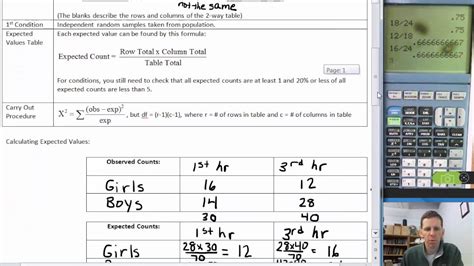 Chi Square Testing Notes 3 Test For Homogeneity YouTube