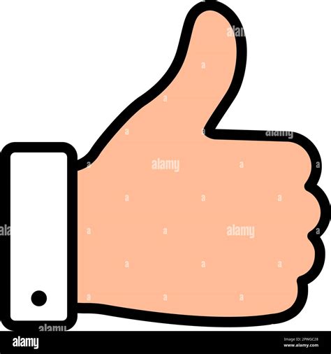 Thumb Up Icon Symbol Vector Illustration Stock Vector Image And Art Alamy