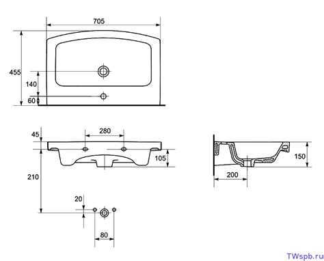 Керамическая раковина 70 см Cersanit Easy P-UM-ES70/1 — T-WAY