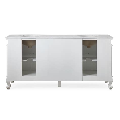 Adelina 72 Antique White Double Sink Traditional Style Bathroom Vanity