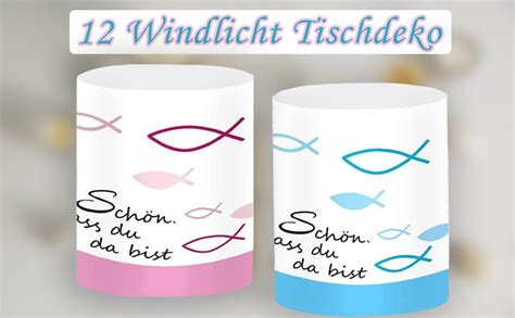 Amazon De Trrrioosy St Ck Windlicht Fisch Tischdeko Junge M Dchen