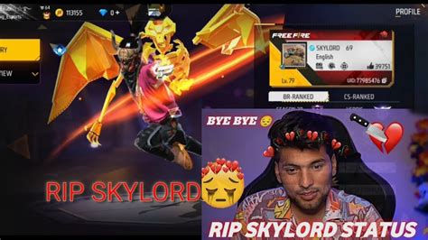 Rip🥲skylord🥲 I Miss You😘 Skylord 😌 Games Skylord Youtube