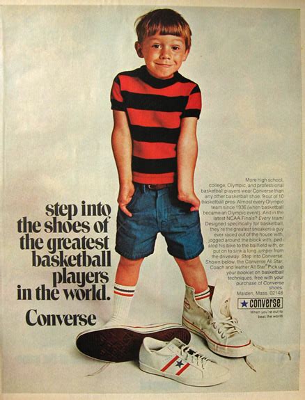 1970 Vintage Converse All Star Sneakers Ad, Vintage Magazine Ads