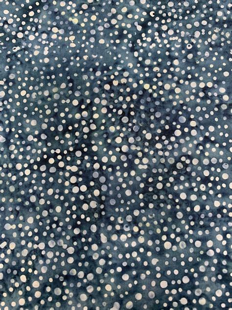 Batik Fabric Blue Batik Cotton Fabric Polka Dot Cotton Etsy