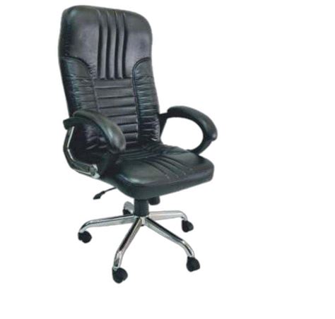 Leatherette High Back Revolving Chairs Black At Best Price In Imphal