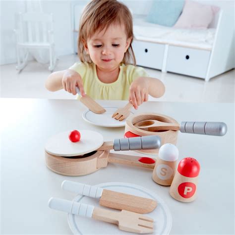 D Nette En Bois Set Complet Ustensiles Cuisine Hape