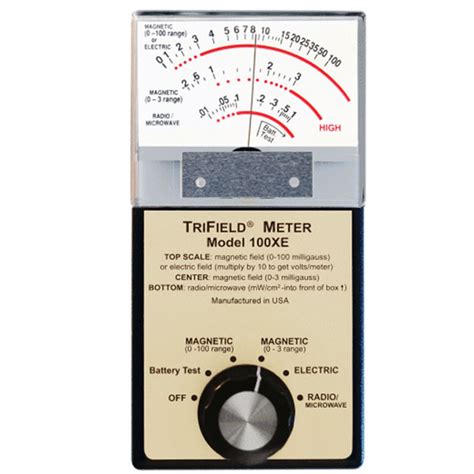 Trifield Electromagnetic Meter Axis Emf Detector Model Xe Ac