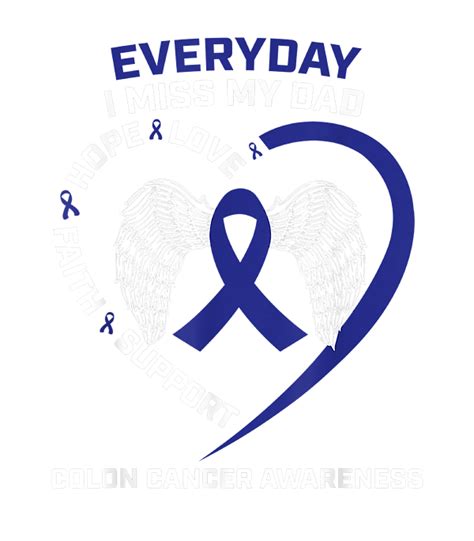 Colon Cancer Ribbon With Wings