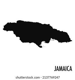 Vector Map Jamaica Isolated Vector Illustration Stock Vector Royalty