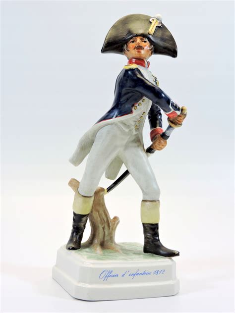 Figurka żołnierz oficer piechoty Napoleon 1812 Goebel autor 14786616845