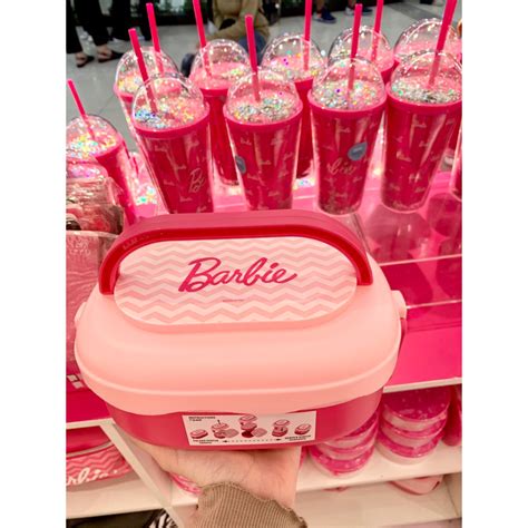 Jual Kotak Makan Tempat Makan Lunch Box Miniso X Barbie Edition