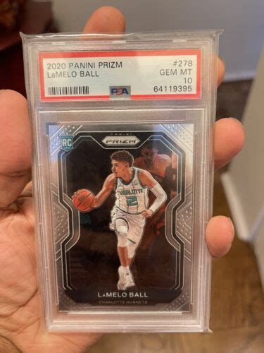 Lamelo Ball Panini Prizm Base Rookie Card Rc Psa