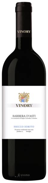 Vinory Barbera D Asti Bricco Sorito Vivino US