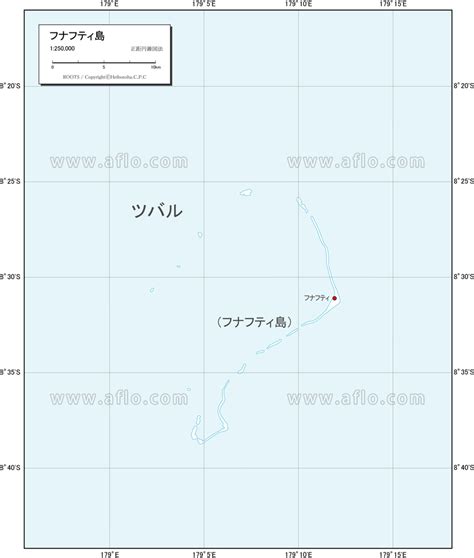 フナフティ 白地図 ベクター地図素材のダウンロード販売 アフロモール