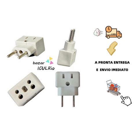 Adaptador Tomada Multiuso Plug Elétrico 10a 20a Bob Esponja