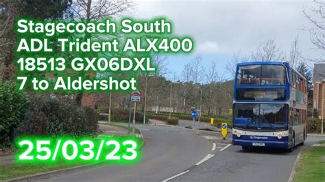 Stagecoach South Adl Trident Alx Gx Dxl On The To Aldershot