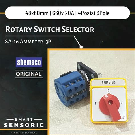 Jual Shemsco Sa Ampere Meter P Rotary Selector Switch Posisi