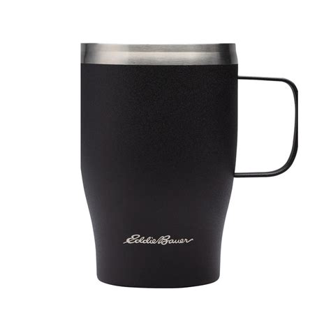 Eddie Bauer Black Ravine 15 Oz Vacuum Insulated Travel Mug