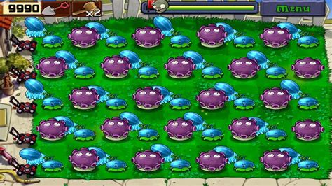 Plants Vs Zombies Survival Day Gameplay Winter Melon Gloom Shroom