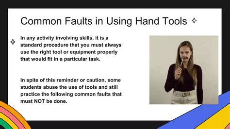 Common Faults Using Handtools Pptx