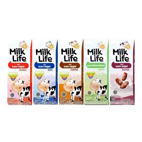 Jual Milk Life Uht 200 Ml Susu Sapi Milklife Susu Segar Rasa