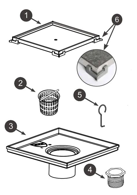 Neodrain Zs3 Square Shower Drain Instruction Manual