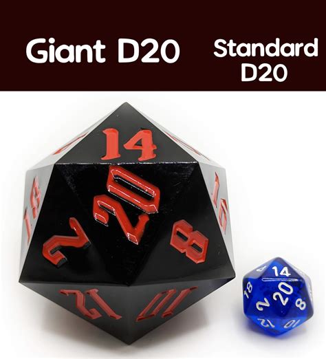 Giant D20 Opaque Dice Pick Your Color Huge 55mm Ttrpg Game Die