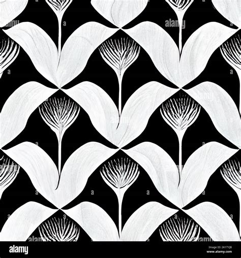 Seamless Abstract Pattern With Grunge Oblique Black Segments Black And