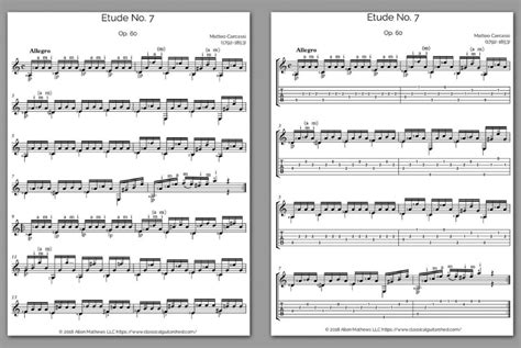 Free PDF Op 60 Etude No 7 Matteo Carcassi