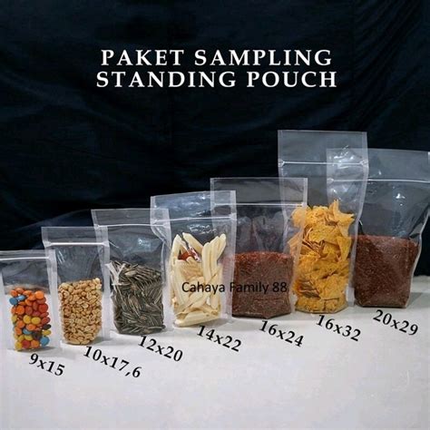 Standing Pouch Isi 50 Lembar Double Seal Ukuran 9x15 10x17 12x20 14x22