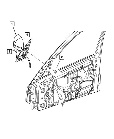 Verre De Remplacement Miroir Mopar Authentique Gauche Aa Ebay