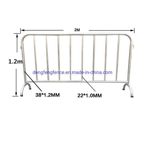 Customized Metal Crowd Control Barrier Portable Barricades Temporary Fence Metal Fence