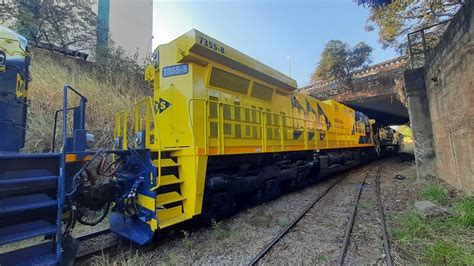 locomotivas GE AC44i MRS2056 RENOVAÇÃO DA CONCESSÃO saída e manobras