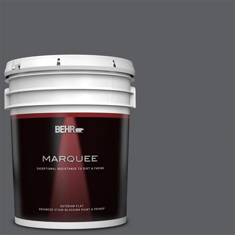 Behr Marquee Gal N Graphic Charcoal Flat Exterior Paint