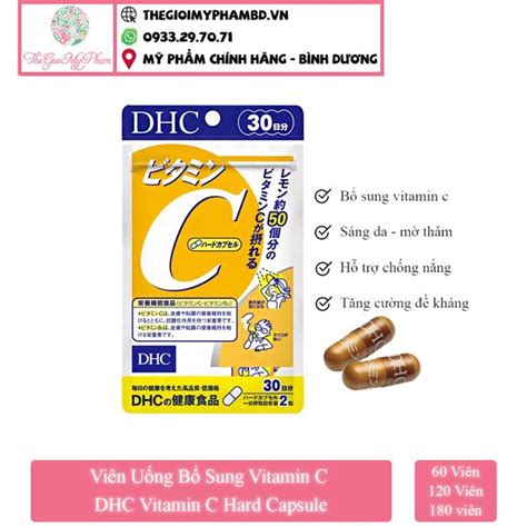 Viên Uống Bổ Sung Vitamin C DHC Vitamin C Hard Capsule Gói 60ngày 120