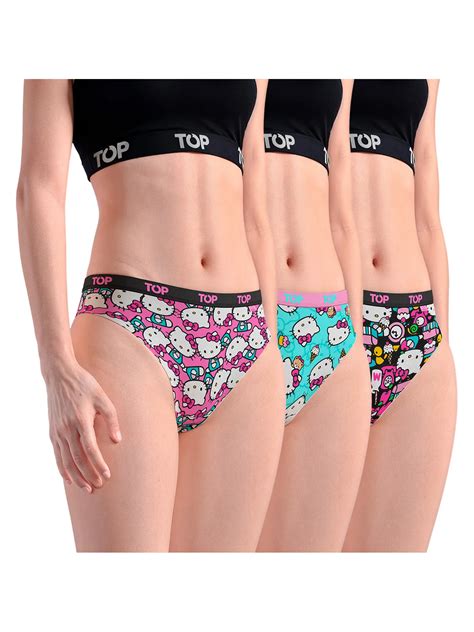 Ripley PACK 3 CALZONES BIKINI ALGODÓN MUJER TOP MULTICOLOR M205HKP3C1