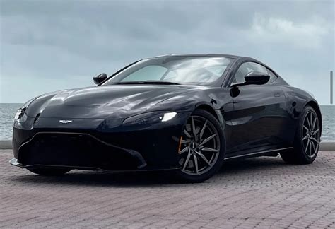 Aston Martin Vantage Midnight Blue On Black Luxx Miami Exotic Car