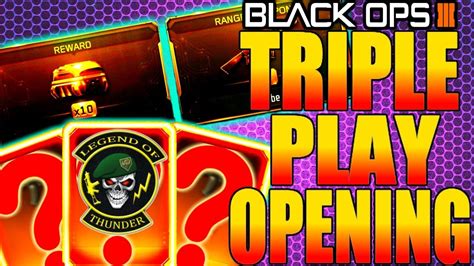 BLACK OPS 3 NEW TRIPLE PLAY CONTRACT SUPPLY DROP OPENING COD BO3 NEW