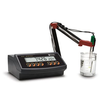 HI2211 02 Bench PH MV Meter For QCA 2 Point Calibration 230V Hanna