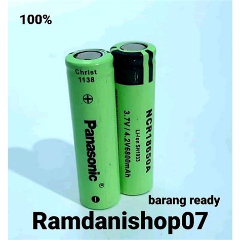 Jual Battre PANASONIC 6800mAh 3 7v 4 2v 18650 Batre Senter Mic Werlles