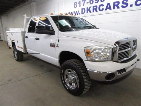 2007 Dodge Ram 3500 Quad Cab 4x4 Cummins Diesel Service Body Utility Bed