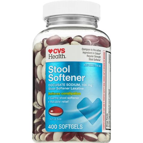 CVS Regular Strength Stool Softener Docusate Sodium 100 Mg Softgels