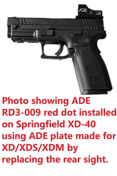 Ade Advanced Optics Compact Mini Red Dot Reflex Sight Pistol For Springfield Xd Gun1