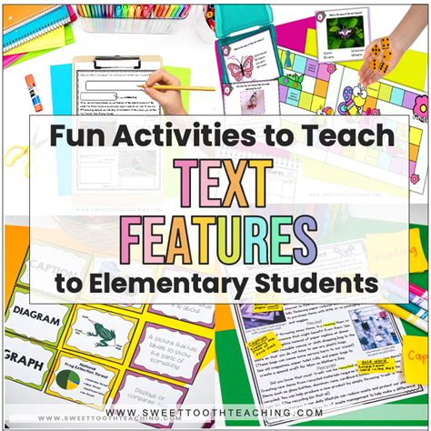 Fun Activities To Teach Text Features Sweet Tooth Teaching