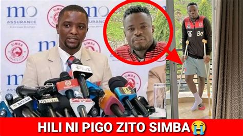 DAH HILI NI PIGO ZITO SIMBA Mchezaji MOSES PHIL Kuukosa Mchezo Wa