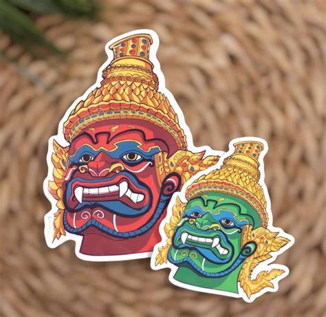 Khmer Sticker Lakhon Khol King Rama Khmer New Year Sticker - Etsy in 2023 | Khmer new year, Etsy ...