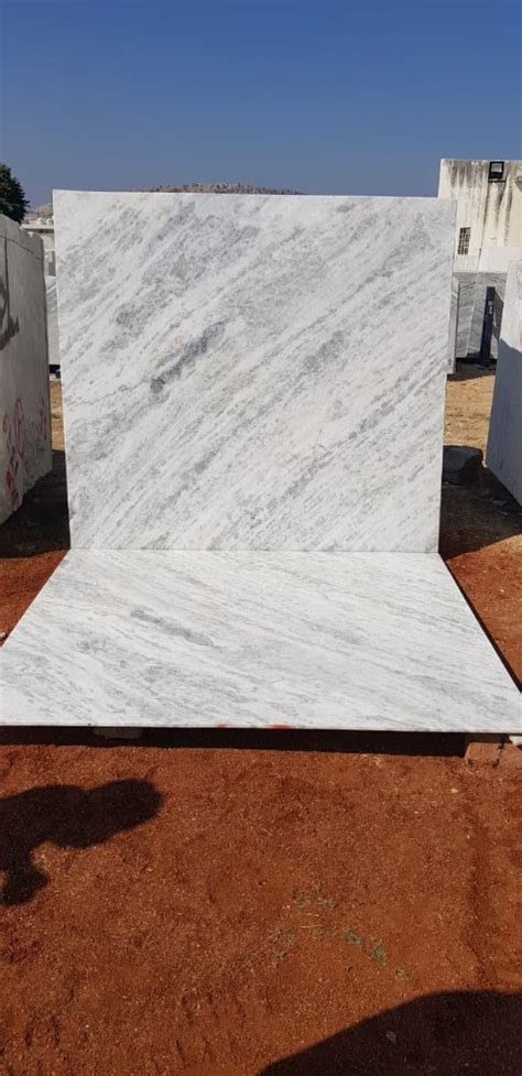 White Slab Dharmeta Marble Flooring Thickness 16 21 Mm At Rs 30