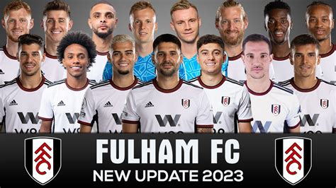 Fulham Fc Official Squad And Shirt Number Youtube