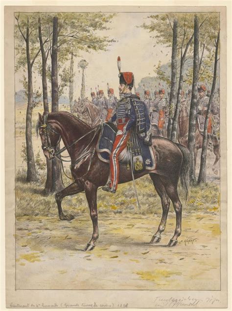 Lieutenant of the 4th Hussars in Grande Tenue (circa 1858) | Armée ...