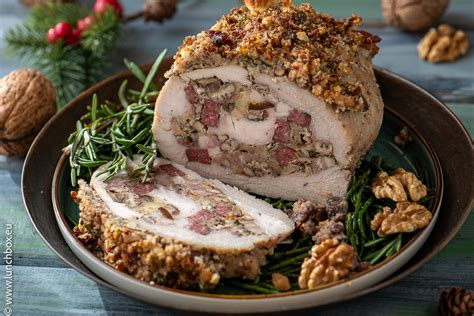 Festive Stuffed Turkey Roll Lunchbox